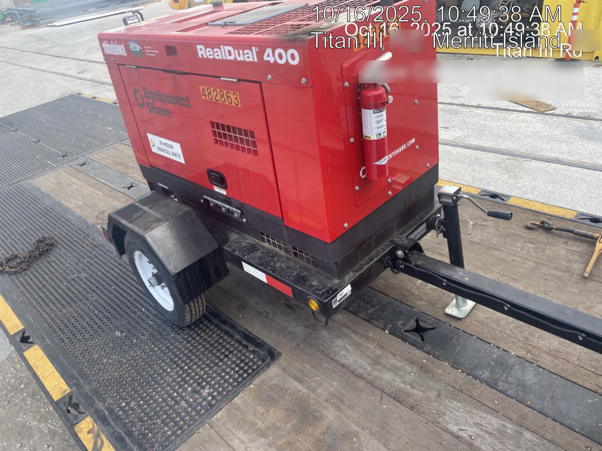 2024 Shindaiwa DGW400DML Kubota D902 Engine, 23 HP, Dual Op Welder, Wire, Arc, Droop Stick, Tig, and CC Stick Functionality, Simulphase, 3 Phase and 1 Phase Gen Output, Single Axle NB Trlr, Slr Trckl Chrg 12V 12W, Fire Ext, T3