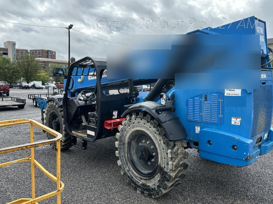 2018 Genie GTH-1056 Genie GTH-1056 w/ROPS, Work Lights, Solid Tires, RH Cab Mesh, Beacon, 60" Carriage and Forks
