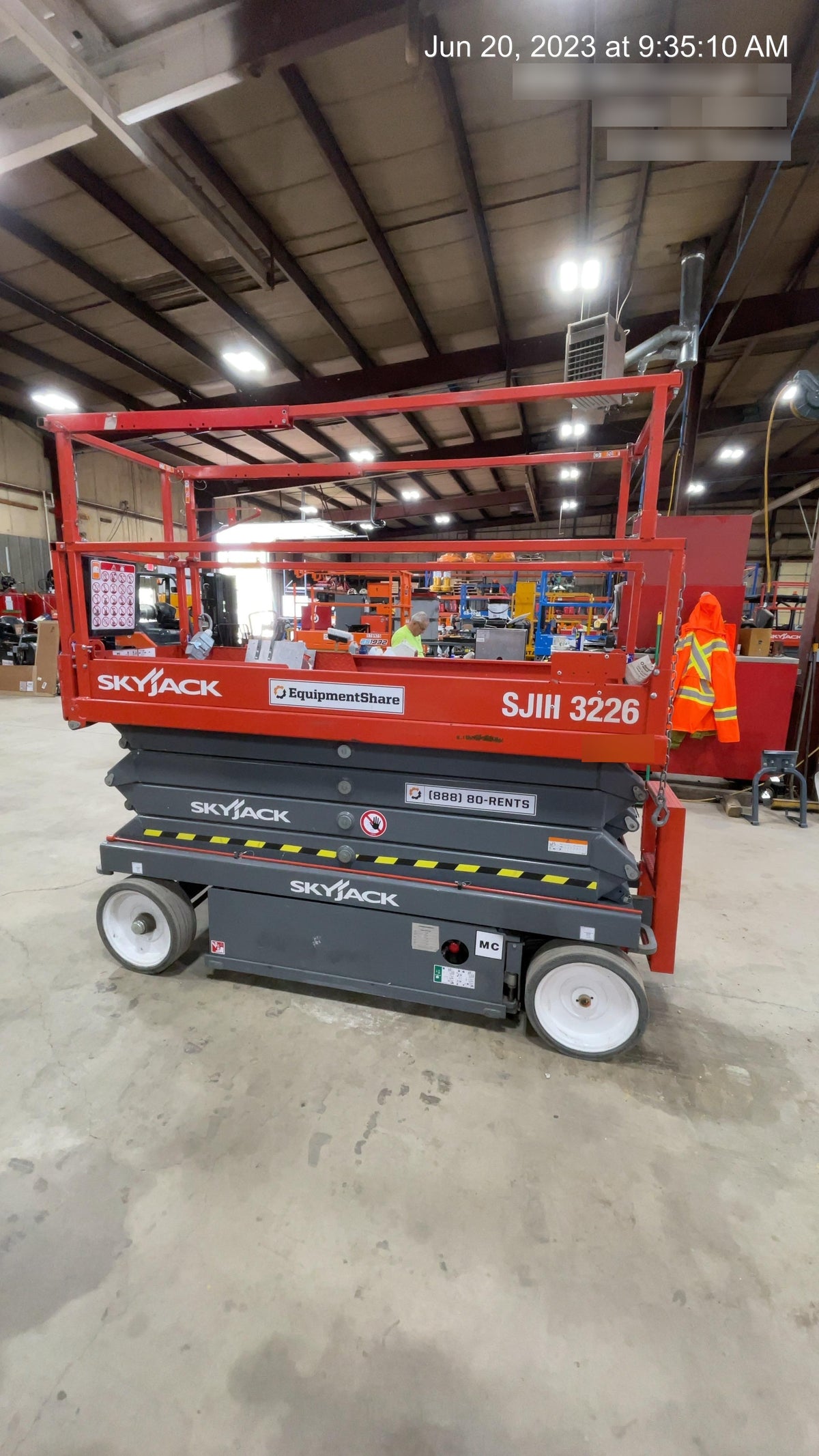 2018 Skyjack SJIII-3226 Standard Rental Specs