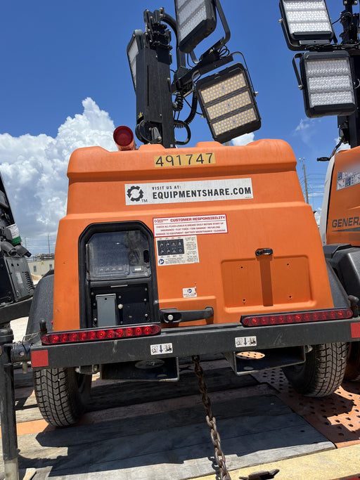 2025 Generac MLTS-4 Diesel, Mitsubishi L2E, 7.1 hp @1800 rpm, Flex Switch 120V Input, Powerzone Controller, (4) 320W LED Lights, 4kW Generator, 39.9 Gal Fuel Tank, 2" Ball, ES Decals