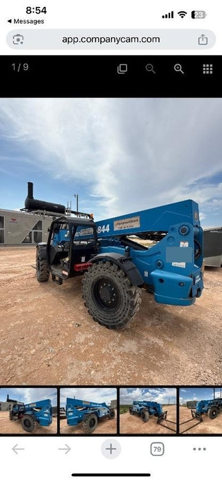 2018 Genie GTH-844 Genie GTH-844 w/Open ROPS, Solid Tires, beacon/work lights, 60" carriage/forks