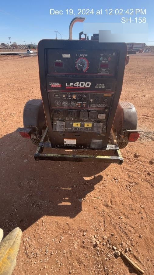 2022 Lincoln Electric LE400 Kubota V1505, Trlr, Cable Rack, Light Kit, ES Decals, T3
