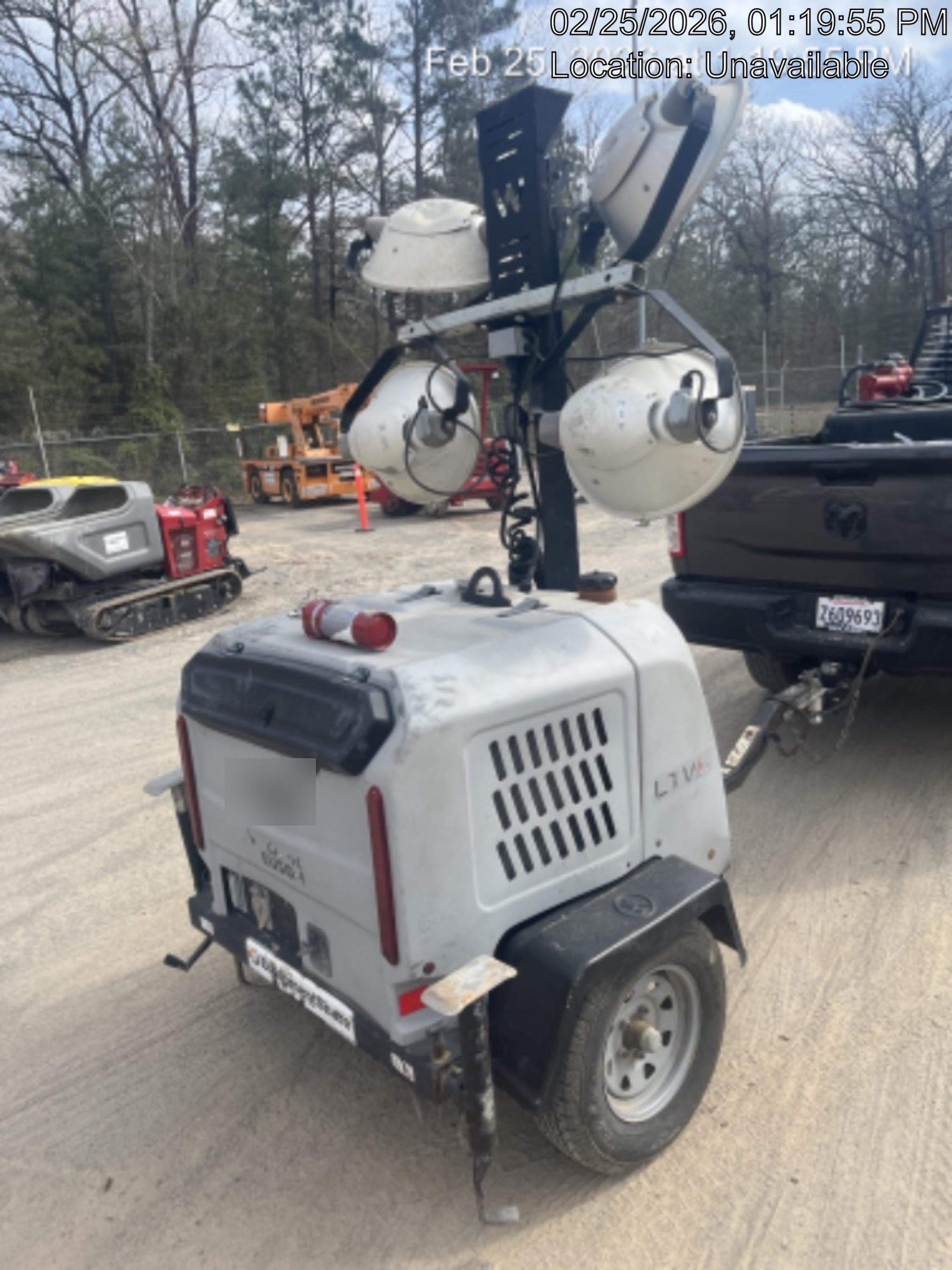 Wacker Neuson LTV6K-MH Wacker Neuson LTV6K Mobile Light Tower w/Fuel Level Sensor Installed