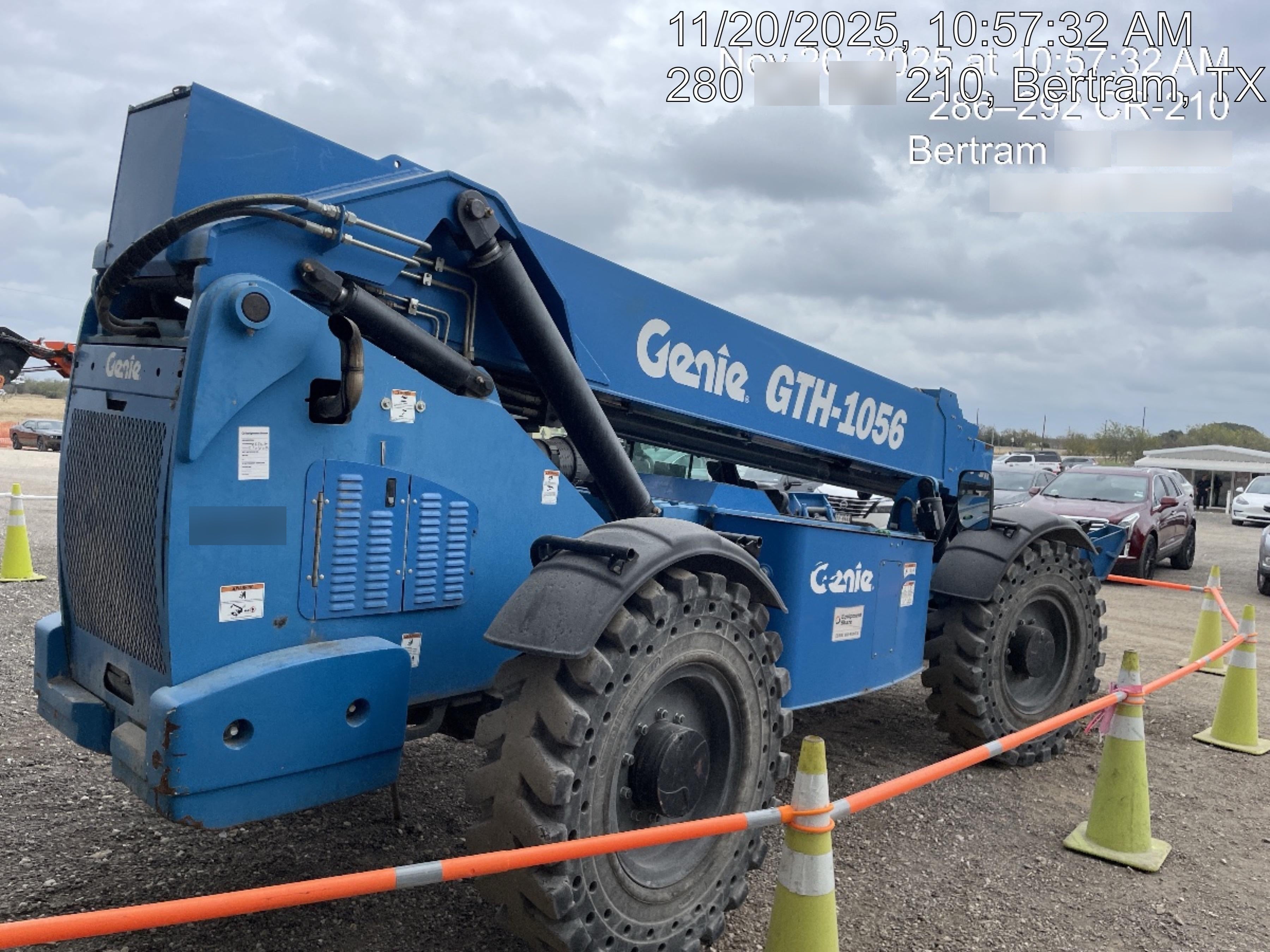 2018 Genie GTH-1056 Genie GTH-1056 w/CAB, Solid Tires, Work Lights, 60" carriage/forks, cab mesh, beacon