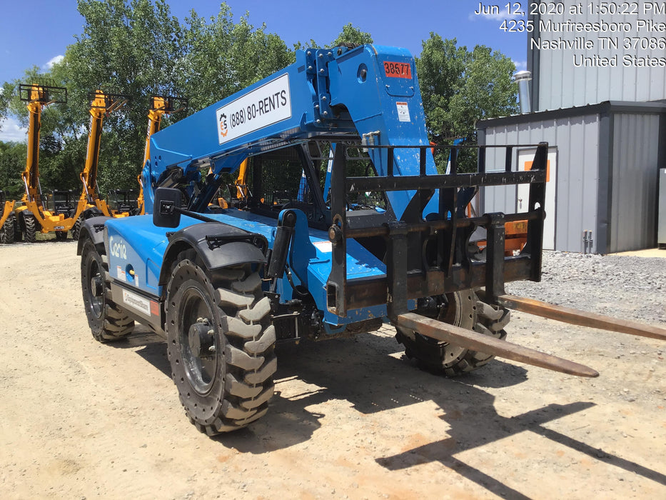 2019 Genie GTH-636 Canopy, Solid RT Tires, LED Work Lights, Beacon 60" QA Carriage, 48" Forks