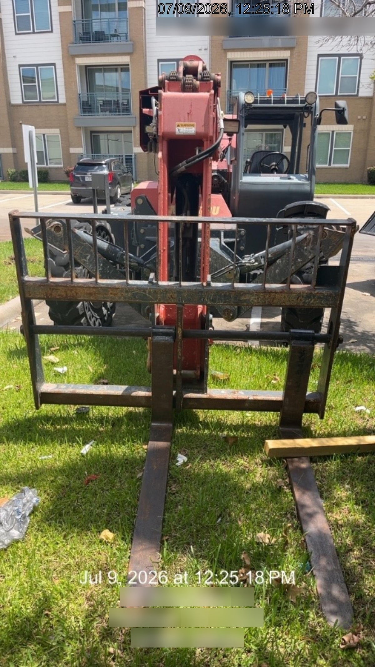 2018 Manitou MTA10055 Manitou MTA 10055 w/Open ROPS, Work Lights/Strobe, Aux Hyd, Solid Tires, Lift Hook, 66" Carriage, 60" Forks
