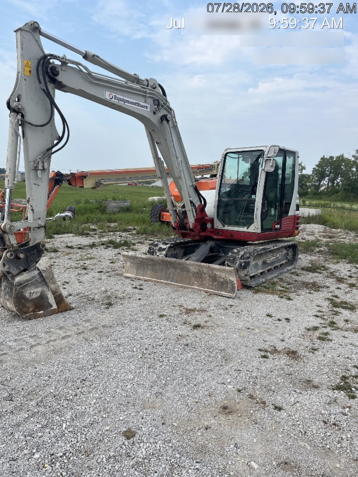 2019 Takeuchi TB290 Cab/Heat/AC Rubber tracks, Dozer blade, Travel alarm, Auxiliary hydraulics Manual QC, Hydraulic thumb, 18", 24", and 36" Buckets