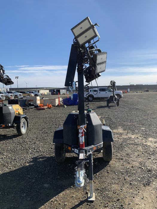 2020 Allmand NLV3GR (4) LED Light Fixture 350W, 23' Vertical Mast, 3kW Prime, Towable, Deep Sea L401, Leveling Jacks, Yanmar T4F 5.8hp