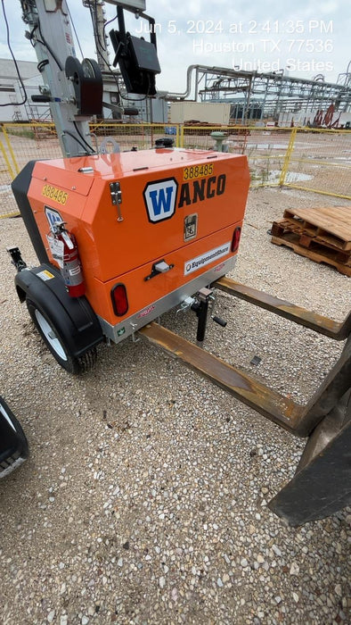 2024 Wanco WLTT-4MM4K Diesel, Deep Sea Controller, Shore Power Plug, Auto Start, (4) 350W LED Floodlights, 4kW Generator, 60 Gal Fuel Tank, 2" Ball, T3