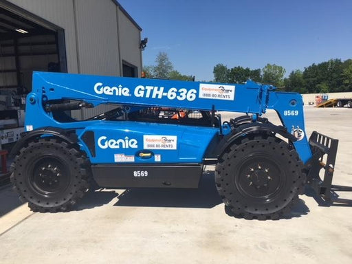 2018 Genie GTH-636 Genie GTH-636 w/Open ROPS, Solid Tires, Work Light/Beacon, 48" Carriage and Forks