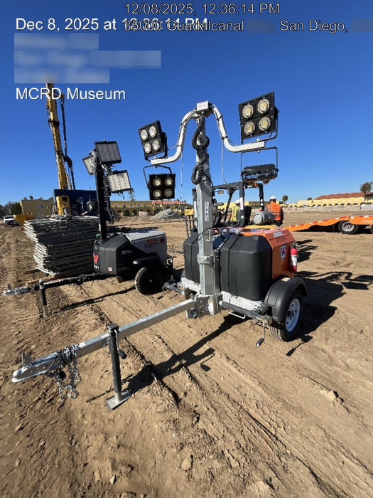 2024 Wanco WLTT-4MM4K Diesel, Deep Sea Controller, Shore Power Plug, Auto Start, (4) 350W LED Floodlights, 4kW Generator, 60 Gal Fuel Tank, 2" Ball, T3