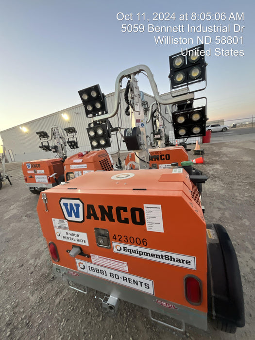 2024 Wanco WLTT-4MM4K Diesel, Deep Sea Controller, Shore Power Plug, Auto Start, (4) 350W LED Floodlights, 4kW Generator, 60 Gal Fuel Tank, 2" Ball, T3