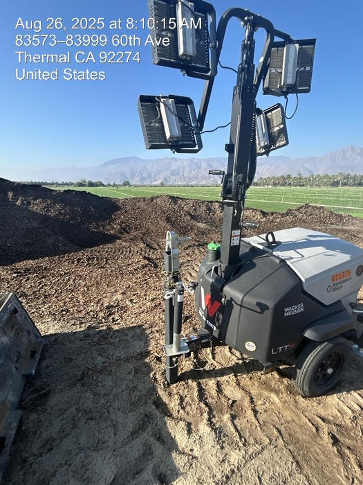 2024 Wacker Neuson LTT4 Diesel, Kohler KDW702, Deep Sea Controller, Auto Start, LED 320W, Bypass Outlet, T3