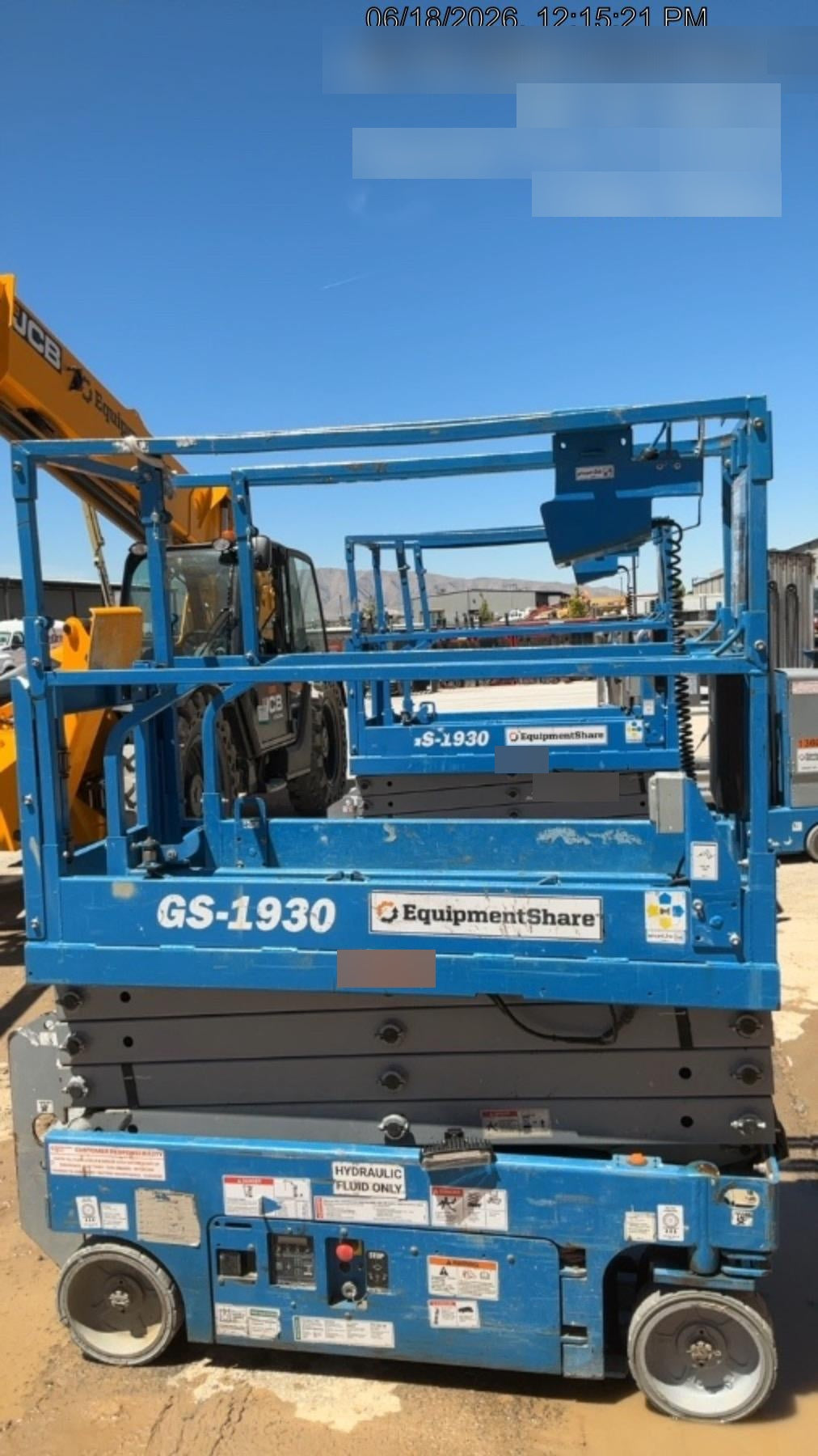 2020 Genie GS-1930 Solid Non Marking Tires, Beacon, Folding rails with half height swing gate