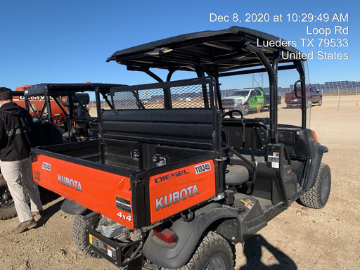 Kubota RTV-X1140W-H Canopy, 4-Seater, Diesel, Windshield Acrylic Clear, LED Strobe, Backup Alarm