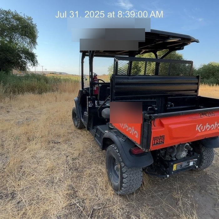 2022 Kubota RTV-X1140W-H Plastic Canopy, Windshield Acrylic Clear, LED Strobe Light, Wire Harness Kit, Back up Alarm