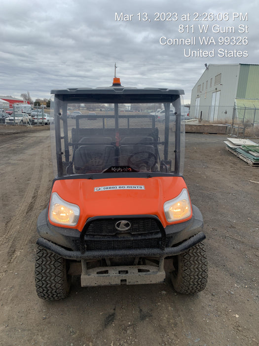 2021 Kubota RTV-X1140W-H Plastic Canopy, Windshield Acrylic Clear, LED Strobe Light, Wire Harness Kit, Back up Alarm