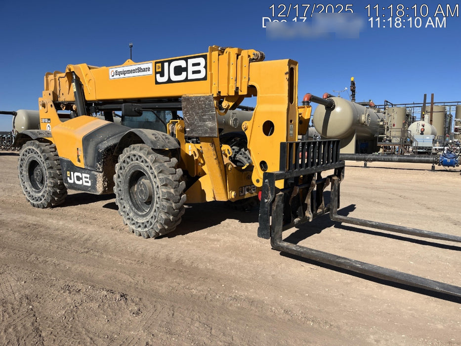 2019 JCB 512-56 Canopy, 109 HP, Solid Tires, STD Worklight, Beacon, Aux Hydraulics, Lifting Eye, Back up Alarm w/66" Carriage/60" Forks