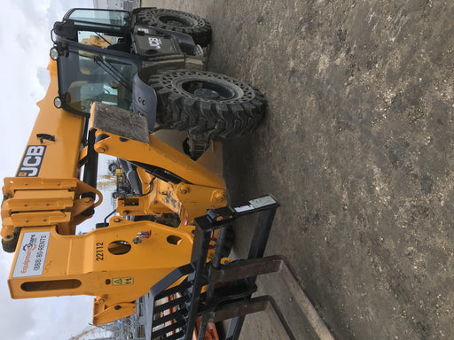 2018 JCB 510-56 JCB 510-56 Telehandler 74 HP w/CAB/HVAC, Beacon, Worklights, Aux Hydraulics, Solid Tires, 60" Carriage/Forks
