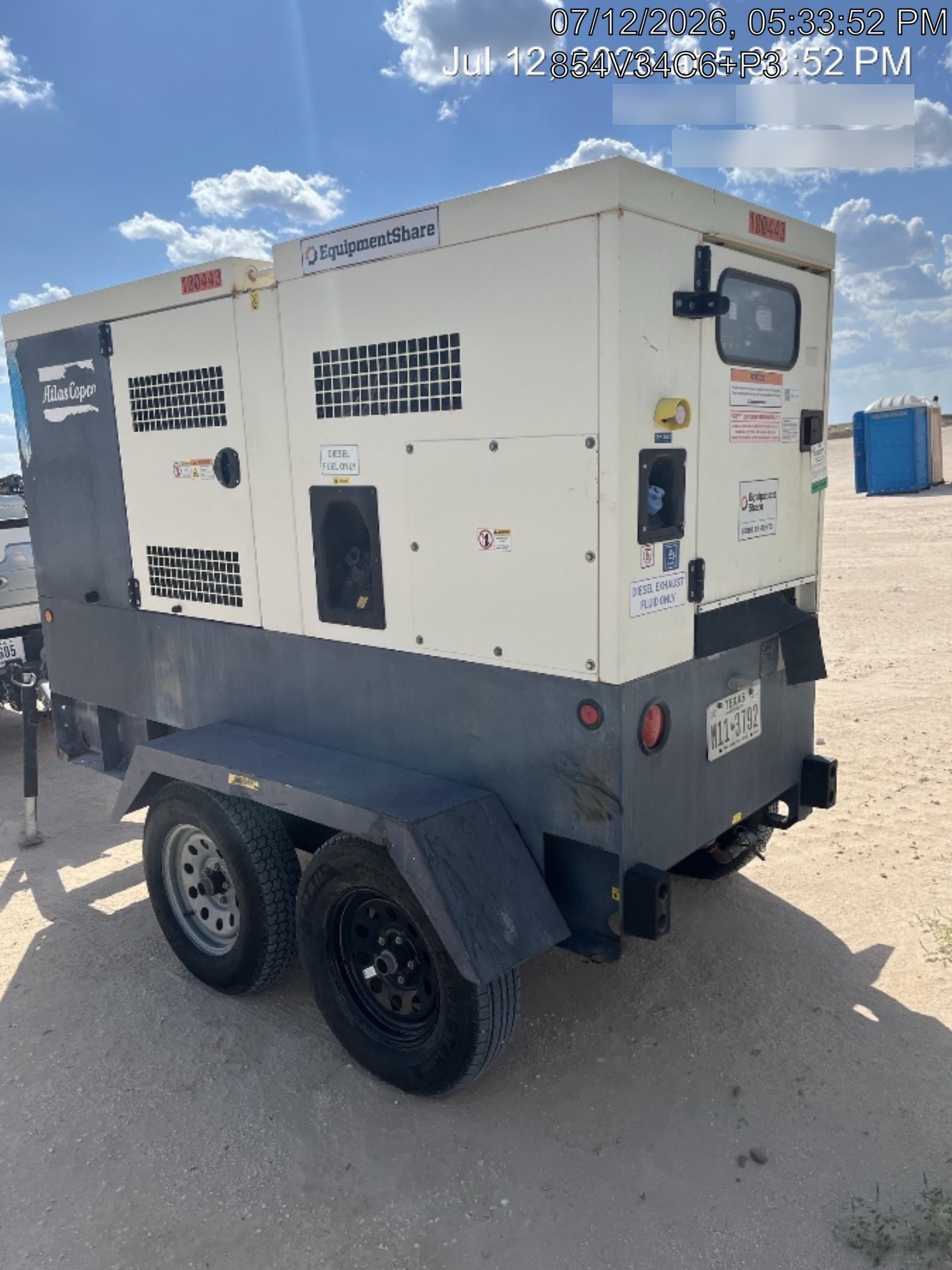 2020 ATLAS COPCO QAS 125
