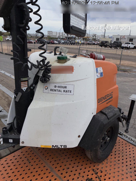 2024 Generac MLT2 Diesel, Flex Switch 120V Input, Powerzone Controller, 
(4) 320W LED Lights, 4kW Generator, 39.9 Gal Fuel Tank, 2" Ball, T3