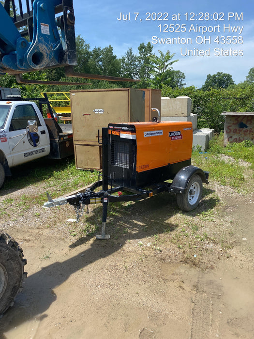 2021 Lincoln Electric Vantage 322 Vantage 322 Ready Pak 3 w/ Decals, ORANGE (includes trailer, cable rack, fender light kit) NO Telematics