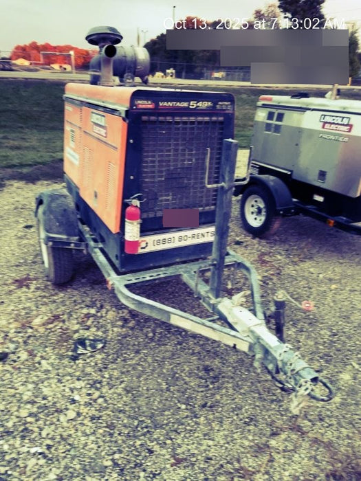 2021 Lincoln Electric Vantage 549X Ready Pak 3, ORANGE (includes trailer, cable rack, fender light kit)