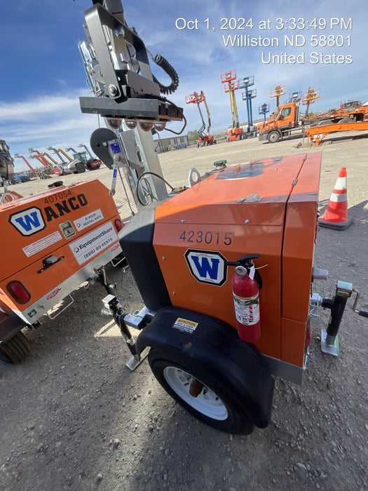 2024 Wanco WLTT-4MM4K Diesel, Deep Sea Controller, Shore Power Plug, Auto Start, (4) 350W LED Floodlights, 4kW Generator, 60 Gal Fuel Tank, 2" Ball, T3