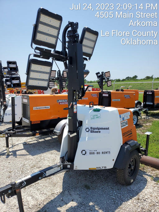 2023 Generac MLT2 Diesel, Flex Switch 120V Input, Powerzone Controller, (4) 320W LED Lights, 4kW Generator, 39.9 Gal Fuel Tank, 2" Ball, T3