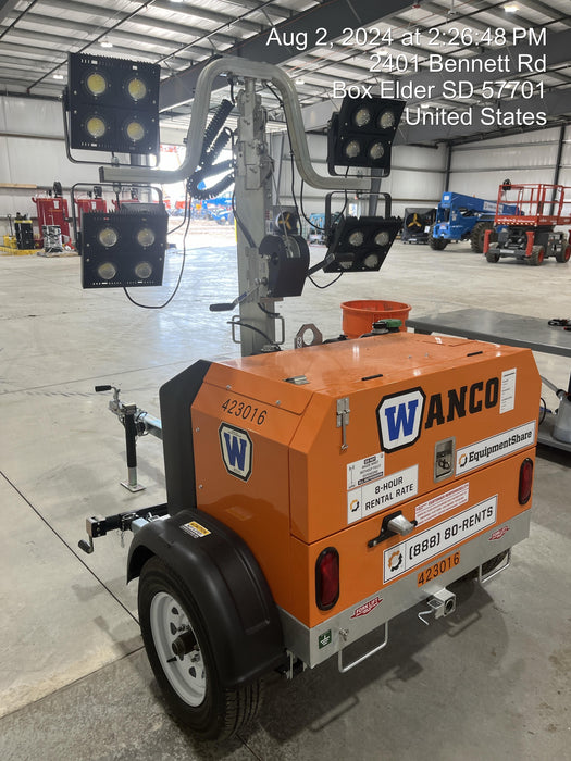 2024 Wanco WLTT-4MM4K Diesel, Deep Sea Controller, Shore Power Plug, Auto Start, (4) 350W LED Floodlights, 4kW Generator, 60 Gal Fuel Tank, 2" Ball, T3