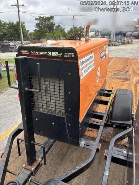 2021 Lincoln Electric Vantage 322 Vantage 322 Ready Pak 3 w/ Decals, ORANGE (includes trailer, cable rack, fender light kit) NO Telematics