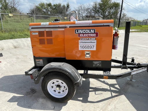 2021 Lincoln Electric Vantage 322 Vantage 322 Ready Pak 3 w/ Decals, ORANGE (includes trailer, cable rack, fender light kit) NO Telematics