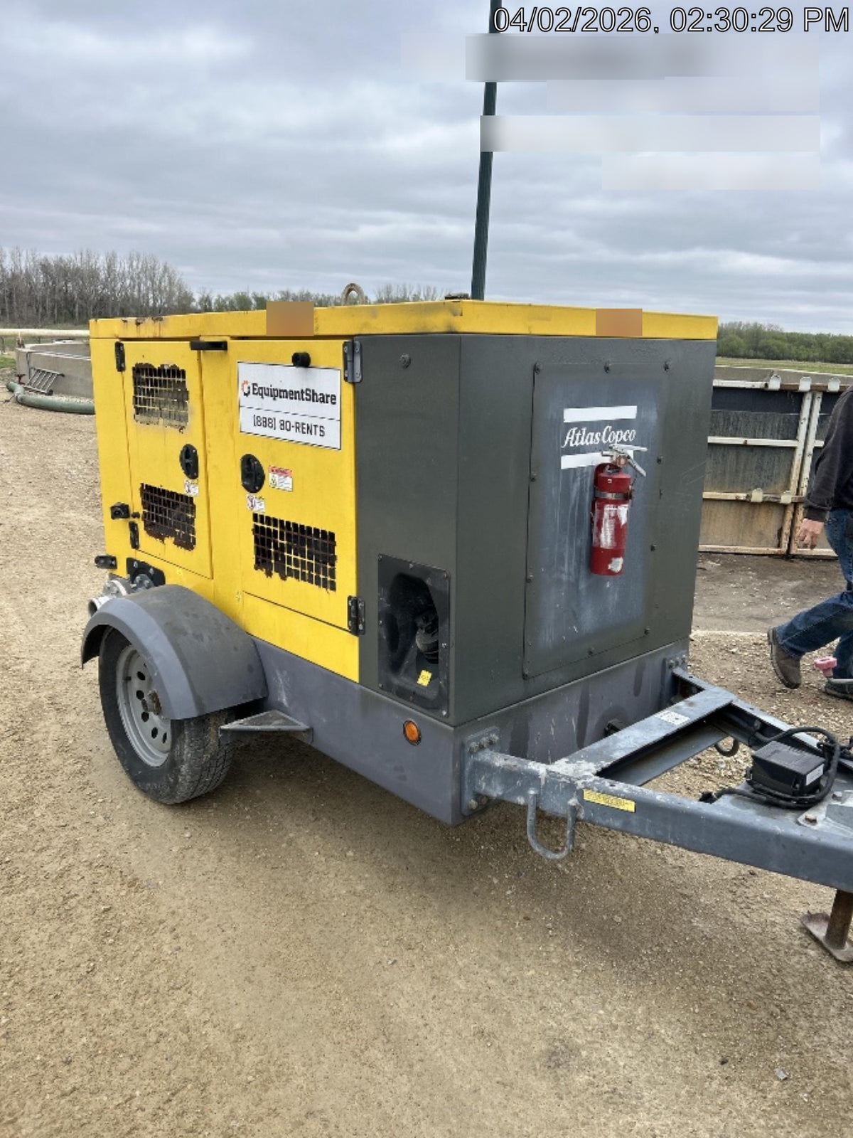 2020 ATLAS COPCO PAS 100 HF CS Enclosed