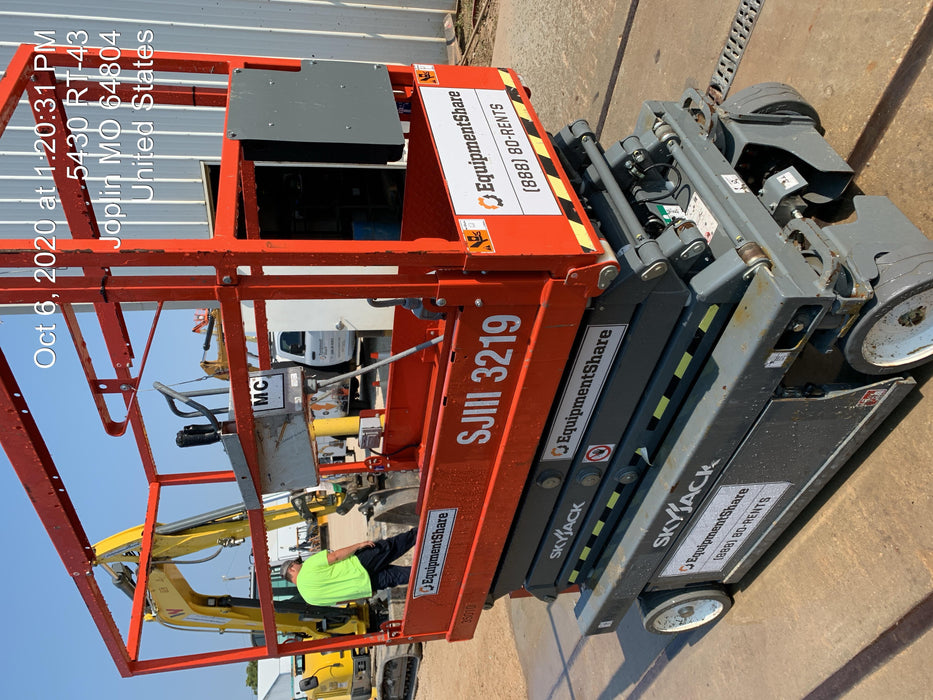 2019 Skyjack SJIII-3219 Standard Options, Trojan Batteries