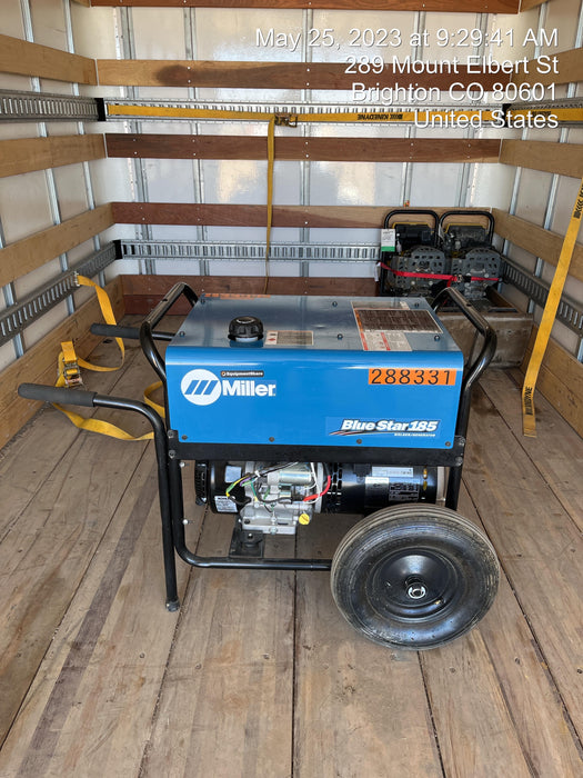 2023 Miller Electric Blue Star 185 Engine Driven Welder, Electric Start, 13 hp, Gas, 6,500 W Peak 907664