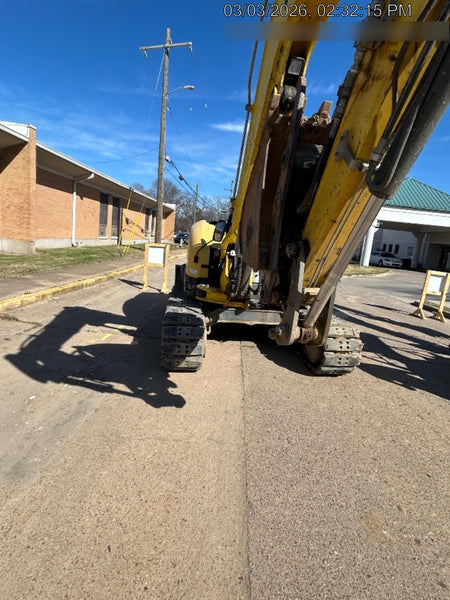 Wacker Neuson ET90 Enclosed Cab, Hybrid Tracks, Long Dipperstick,  Bucket
