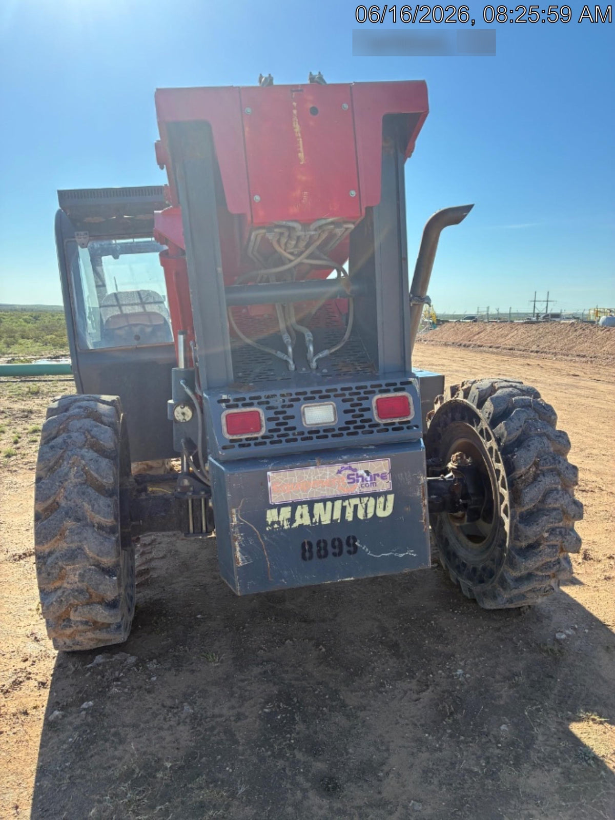 2018 Manitou MTA10055 Manitou MTA 10055 (open ROPS) w/Cab/Heat/AC, Work Lights/Strobe, Aux Hyd, Solid Tires, Lift Hook, 66" Carriage, 60" Forks