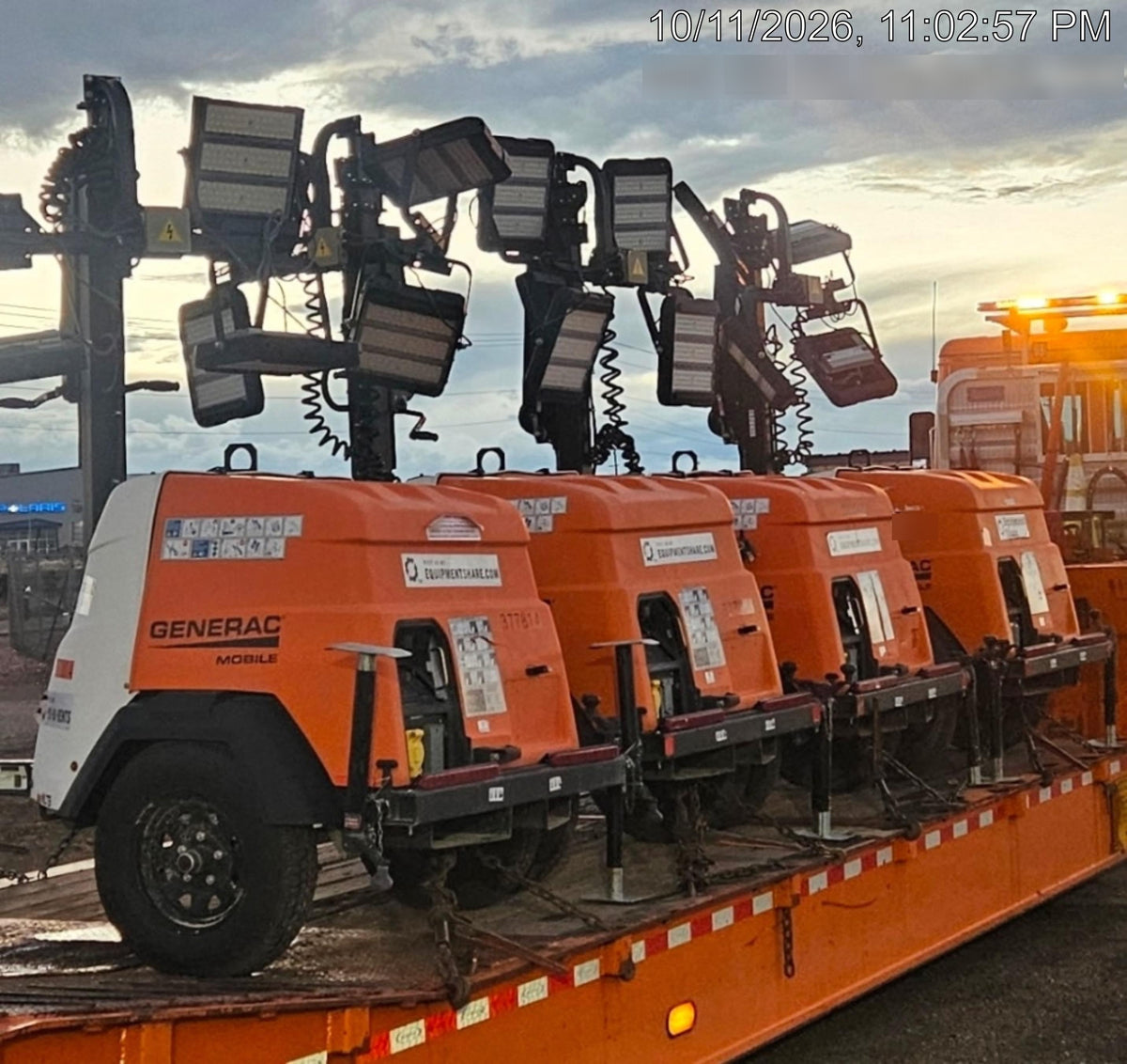 2023 Generac MLT2 Diesel, Flex Switch 120V Input, Powerzone Controller, 
(4) 320W LED Lights, 4kW Generator, 39.9 Gal Fuel Tank, 2" Ball, T3