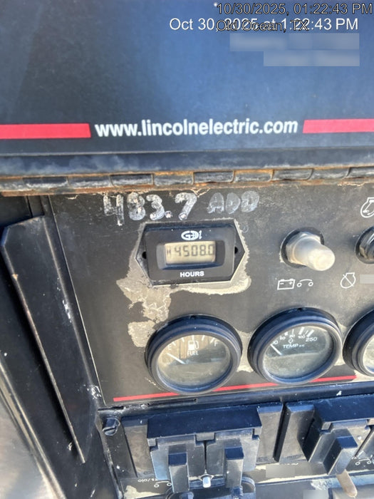 2019 Lincoln Electric Vantage 322 Ready-Pak 3, Two Wheel Trailer, Fender and Light Kit, Cable Rack