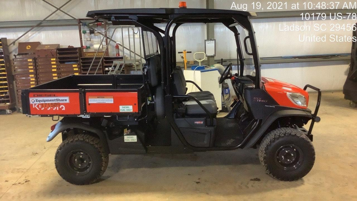 2021 Kubota RTV-X1140W-H Plastic Canopy, Windshield Acrylic Clear, LED Strobe Light, Wire Harness Kit, Back up Alarm