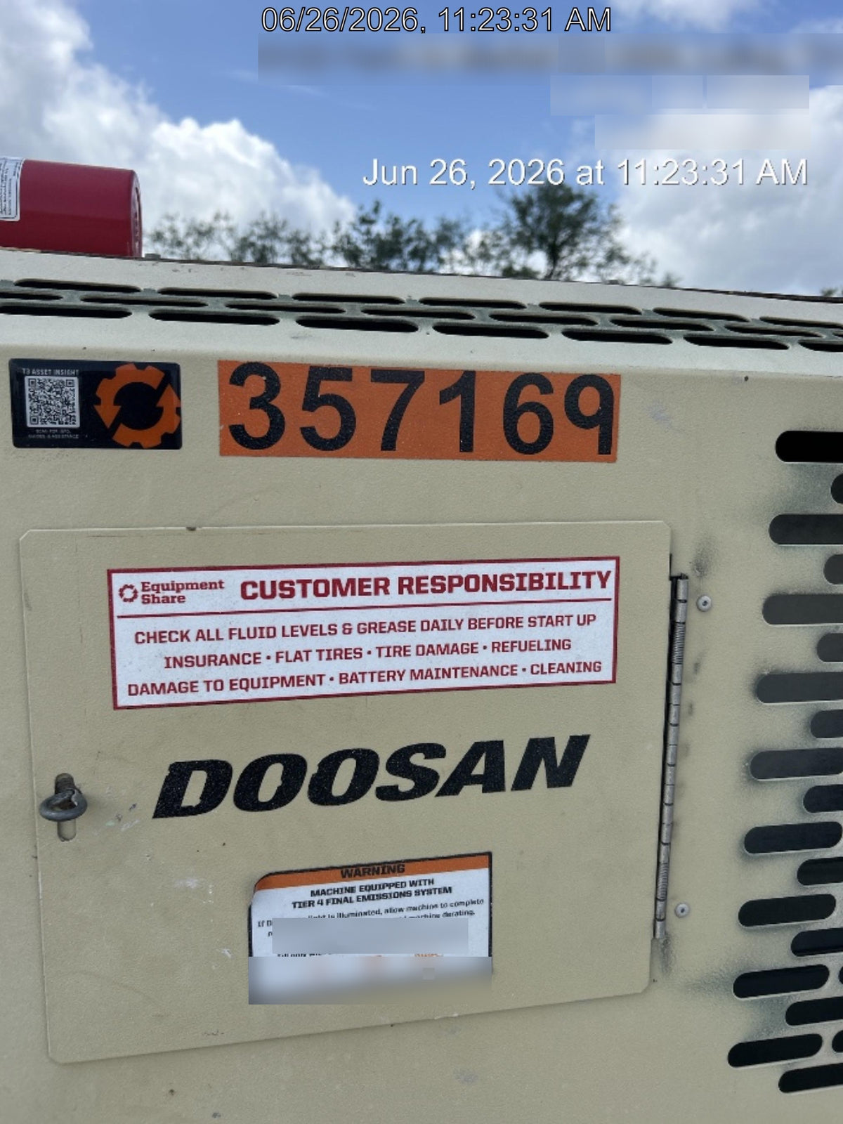 2023 DOOSAN P425/HP375WCU