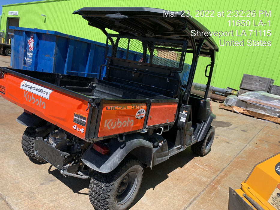 2022 Kubota RTV-X1140W-H Plastic Canopy, Windshield Acrylic Clear, LED Strobe Light, Wire Harness Kit, Back up Alarm