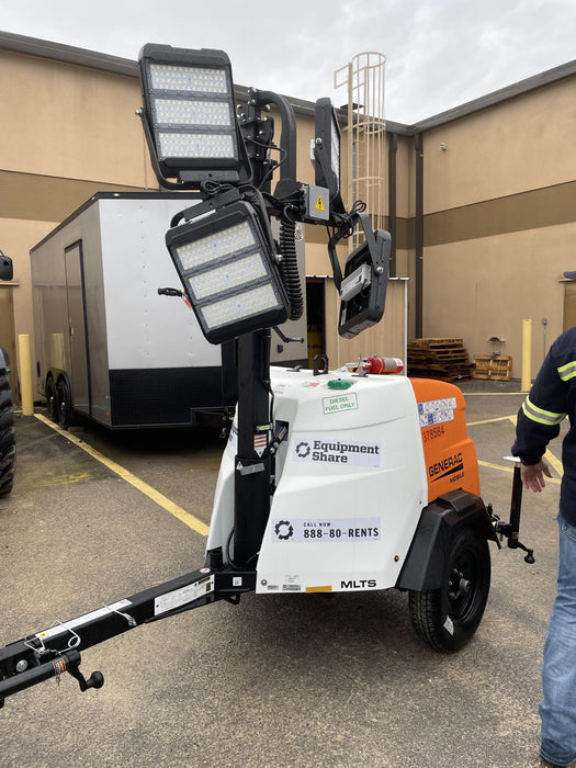 2023 Generac MLT2 Diesel, Flex Switch 120V Input, Powerzone Controller, 
(4) 320W LED Lights, 4kW Generator, 39.9 Gal Fuel Tank, 2" Ball, T3