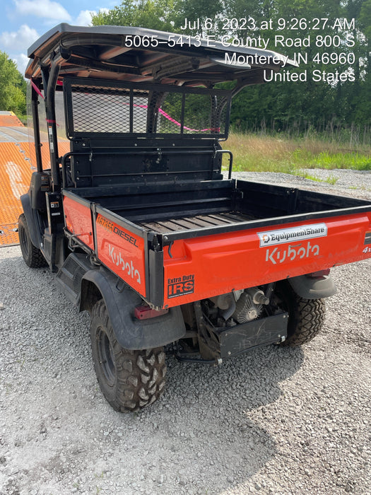 2022 Kubota RTV-X1140W-H Plastic Canopy, Windshield Acrylic Clear, LED Strobe Light, Wire Harness Kit, Back up Alarm