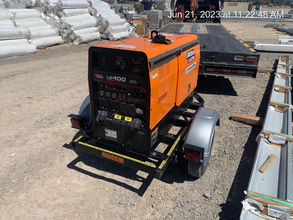 2022 Lincoln Electric LE400 Kubota V1505, Trlr, Cable Rack, Light Kit, ES Decals, T3