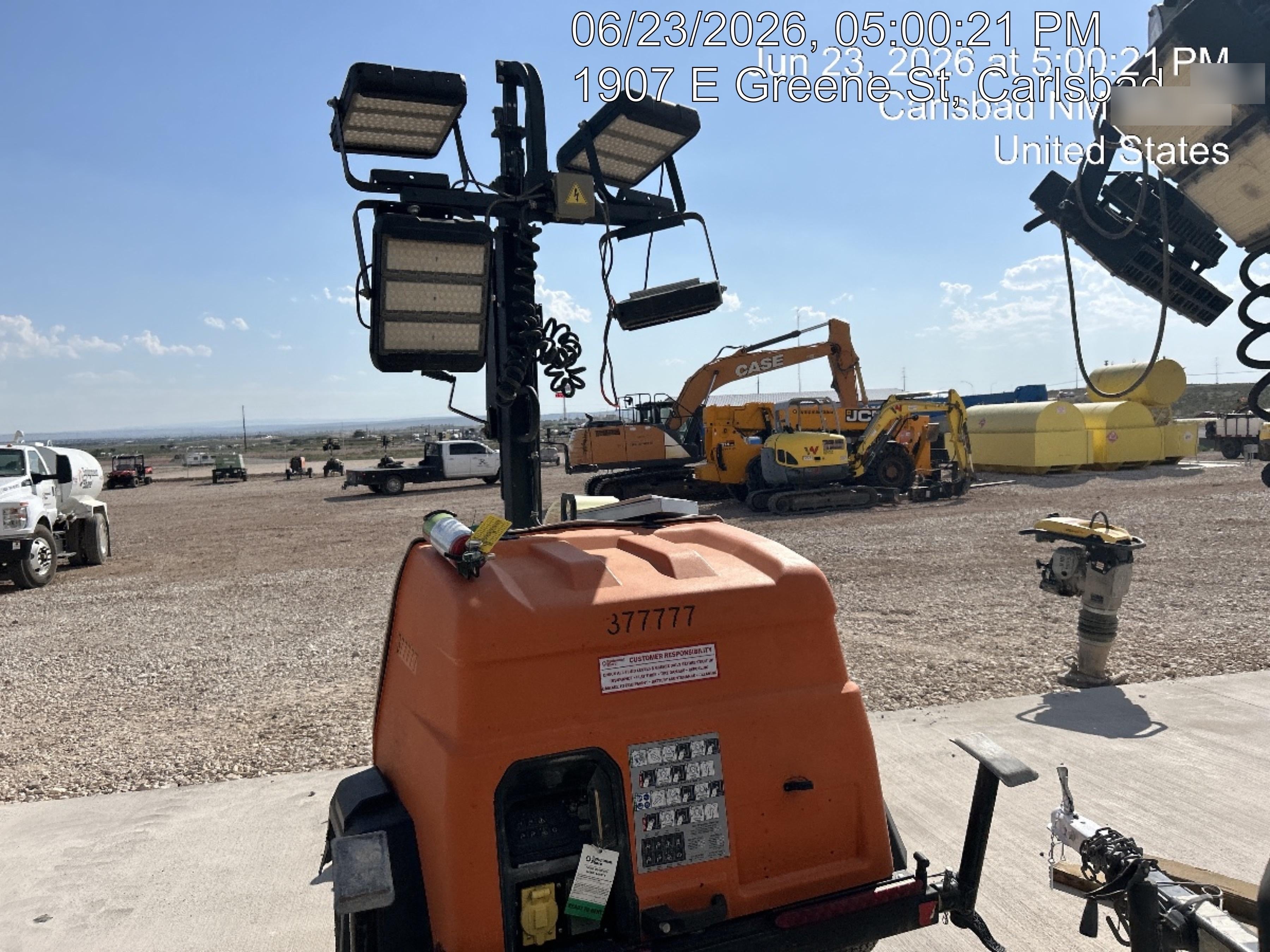 2023 Generac MLT2 Diesel, Flex Switch 120V Input, Powerzone Controller, 
(4) 320W LED Lights, 4kW Generator, 39.9 Gal Fuel Tank, 2" Ball, T3