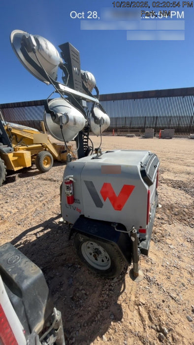 2019 Wacker Neuson LTV6L-MH Mobile Light Tower w/Fuel Level Sensor Installed