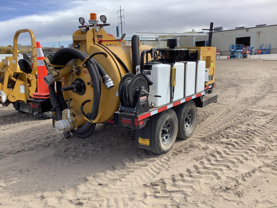 2020 Vac-Tron LP573XDT Tier 4 Kohler Diesel Engine, 500 Gallon Debris Tank w/ Hydraulic Tilt, two (2) 100 Gallon Water Tanks, Low Profile Torsion Axles (12,000 GVWR), Manual Jack Trailer