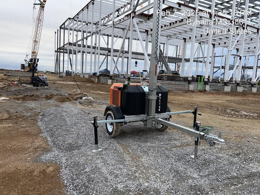 2025 Wanco WLTT-4MM4K Diesel, Mitsubishi L2E, 9.0HP @1800 rpm, Deep Sea Controller, Shore Power Plug, Auto Start, (4) 350W LED Floodlights, 4kW Generator, 60 Gal Fuel Tank, 2" Ball, T3