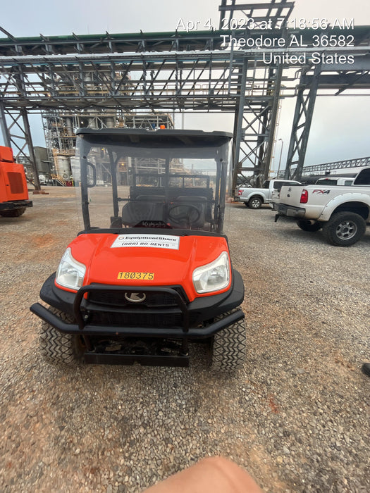 2021 Kubota RTV-X1140W-H Plastic Canopy, Windshield Acrylic Clear, LED Strobe Light, Wire Harness Kit, Back up Alarm